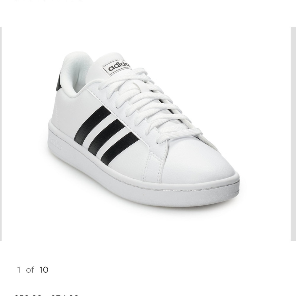 💕NWT💕Adidas Grand Court Women's Black/White Sneakers Size Women 9